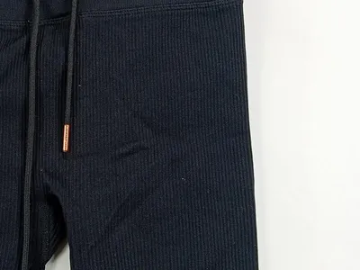 Danskin Damen Radhose Sport Shorts Gr. S 36 Schwarz Rippstrick Polyamid