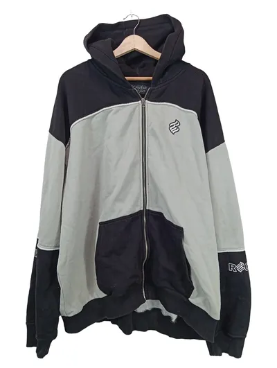 Rocawear Herren Kapuzenjacke Hoodie Gr. 4XL Grau Schwarz Streetwear