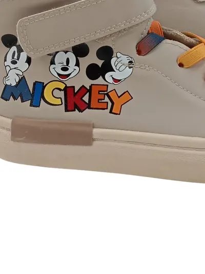 Disney Mickey Mouse Kinder Sneaker High Top Beige Gr. 29 Klettverschluss
