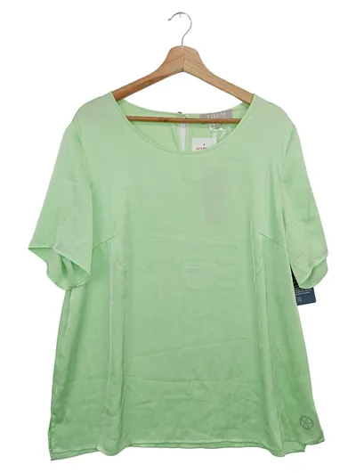 THOM Damen Bluse Gr. 42/L Grün Elegant Klassisch Vintage