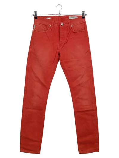 JACK & JONES Damen Jeans Slim Fit W30/38 Rot Casual Baumwolle