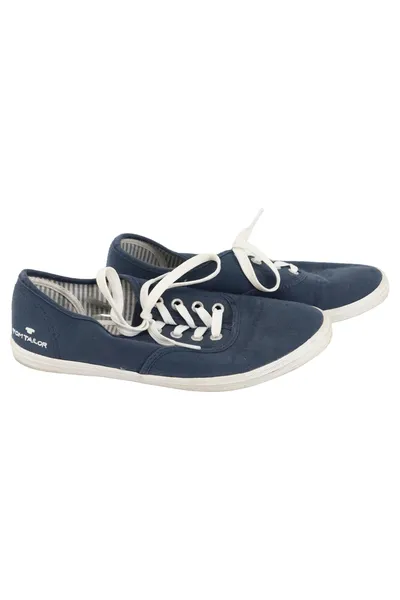 TOM TAILOR Herren Schnürschuhe Sneaker Gr. 39 Blau Casual Streetwear