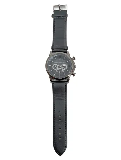 Daniel Hechter Herren Armbanduhr Modern Schwarz Edelstahl Synthetik 45mm