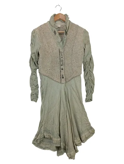 ELISA CAVALETTI Damen Strickkleid Gr. 36/S Angora Grau Vintage Midi
