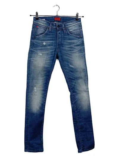 Jack & Jones Destroyed Jeans Herren W28/L32 Blau Slim Fit Denim