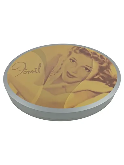 FOSSIL Schmuckschatulle Vintage Oval Beige Damen Schmuckdose