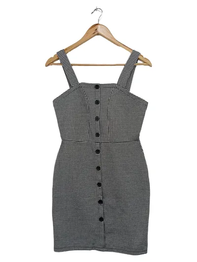 24COLOURS Etuikleid Damen 38/M Schwarz Weiß Kariert Preppy Vintage Business