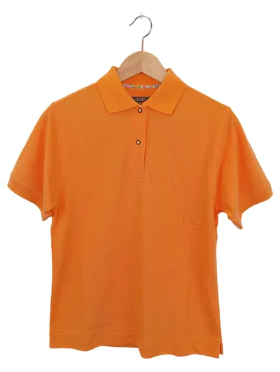 ARIDO Damen Poloshirt Gr. 38/M Orange Casual Kurzarm