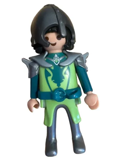 Playmobil Ritter Figur mit Helm Rüstung Grün Spielfigur Kinder Spielzeug