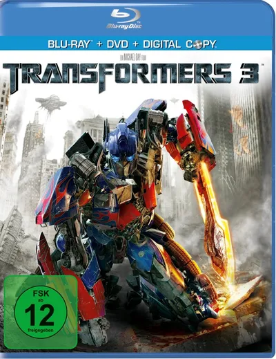Transformers 3 Blu-Ray + DVD Michael Bay Science-Fiction Film FSK 12