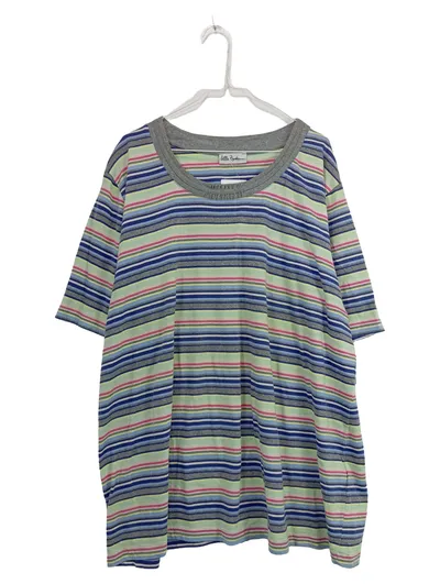 Ulla Popken Damen T-Shirt Gestreift Gr. 50/52 Mehrfarbig Baumwolle