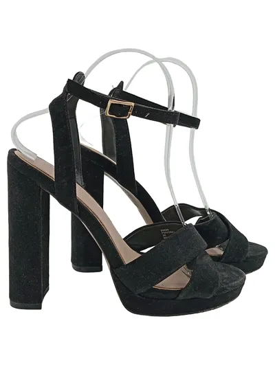 OFFICE LONDON Sandaletten Damen 38 Schwarz Elegant Luxuriös High Heels