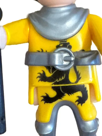 Playmobil Ritter Figur mit Streitkolben gelb Kinder Spielfigur
