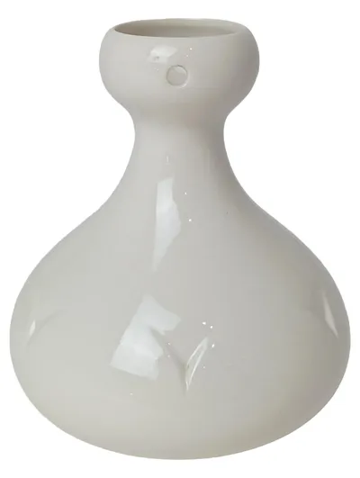 UNTERWEISSBACH Vase Porzellan Weiß Bauchig Klassisch Vintage H13cm B12cm
