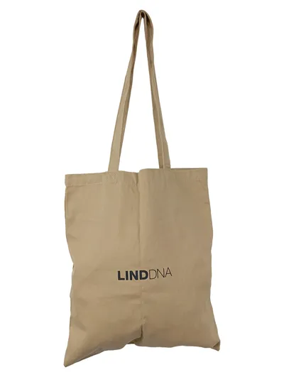 LINDAM LINDDNA Henkeltasche Damen Herren Beige Casual Baumwolle Shopper 39x42cm
