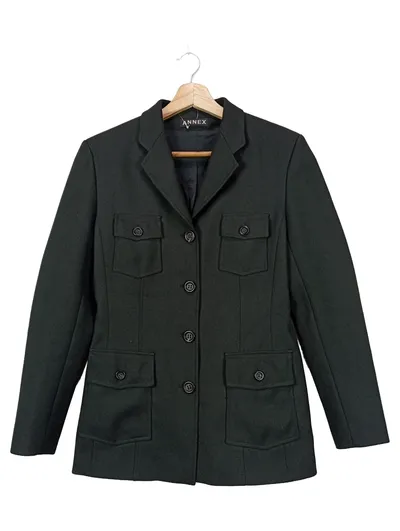 ANNEX PRODUCTS Damen Blazer Gr. 38/M Schwarz Klassisch Business