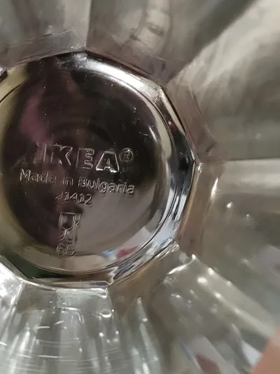 IKEA POKAL Trinkglas 350ml Transparent Glas Wasserglas Saftglas