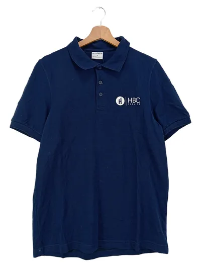 STOIBER Herren Poloshirt Blau Gr. M/50 Klassisch Baumwolle