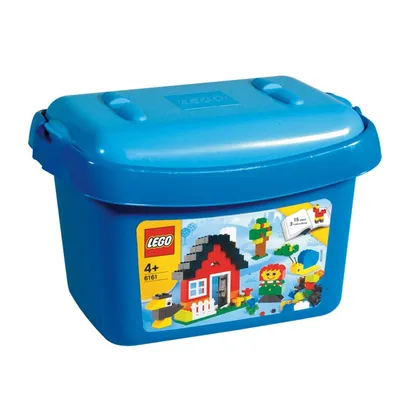 LEGO Bausteine 6161 Kreativ-Bauset Haus Baum Figur Blau Kinder