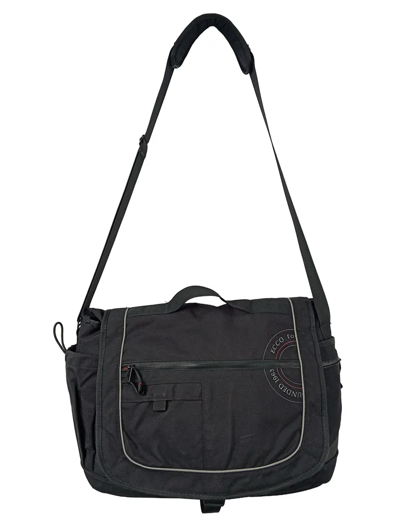 ECCO Herren Aktentasche Business Messenger Bag Schwarz Polyester 1
