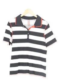 CANYON WOMEN SPORTS Poloshirt Damen Einheitsgröße Gestreift Schwarz 1