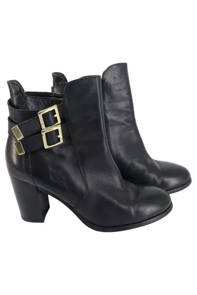 PRIMADONNA Stiefelette Damen Gr. 39 Schwarz Elegant mit Schnallen
