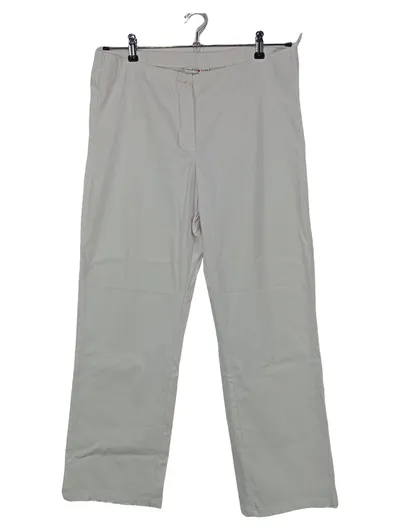 HELENA VERA Stoffhose Damen Gr. 42 Beige Klassisch Basic Alltag Büro