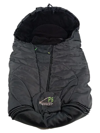 ODENWÄLDER Kinderwagen Fußsack P5 Schwarz 96cm Polyester