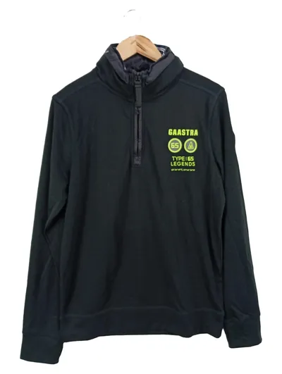 GAASTRA Herren Kapuzenpullover Schwarz Gr. 50/L Sportlich Logo-Print