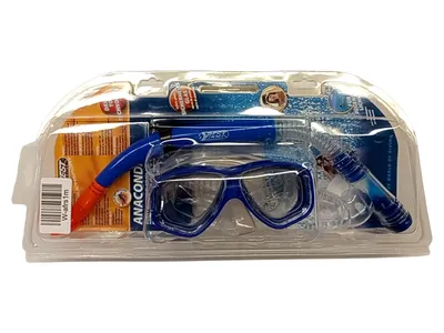B Best Sporting Anaconda Schnorchel Set Taucherbrille Kinder Blau
