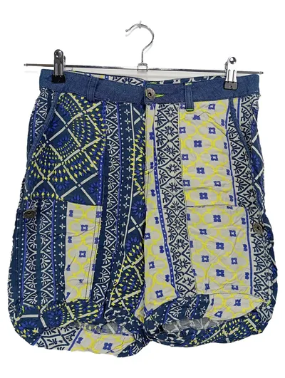 DESIGUAL Damen Shorts Einheitsgröße Mehrfarbig Bohemian Grafisches Muster