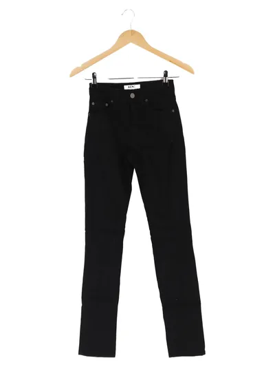 ACNE STUDIOS Damen Jeans Straight Leg W25/34/XS Schwarz Needle Lakey Black