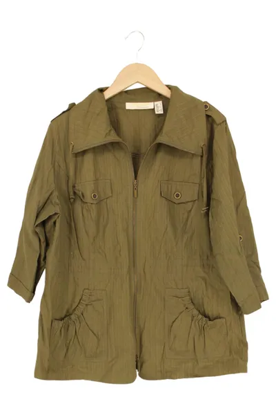 ALESSA W. Leichte Jacke Damen Gr. 44;XXL Grün Casual Baumwolle