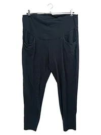 ULLA POPKEN Umstandshose Damen 46/48 Schwarz Casual Baumwolle 1