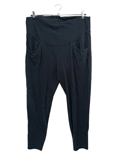ULLA POPKEN Umstandshose Damen 46/48 Schwarz Casual Baumwolle