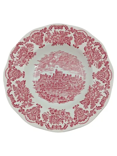 MYOTT Suppenteller Royal Homes of Britain Schloss Blumen Weiß Vintage 22cm