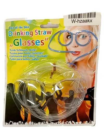 Desconocido Trink-Schlauch-Brille Party Kostümzubehör Transparent Kunststoff