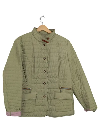 Schneiders Steppjacke Damen Jacke Gr. 42 Grün Klassisch Übergang Gesteppt