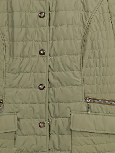 Schneiders Steppjacke Damen Jacke Gr. 42 Grün Klassisch Übergang Gesteppt