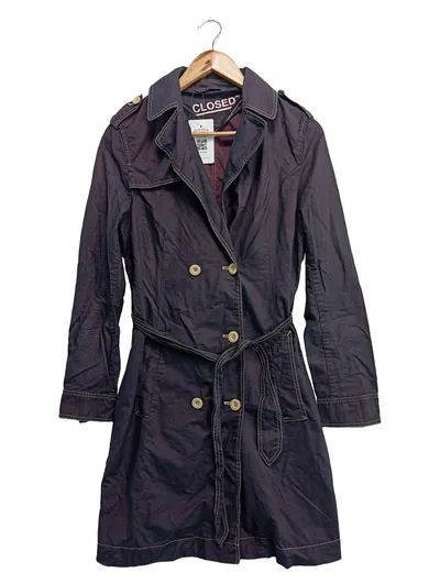 Closed Damen Trenchcoat Gr. 38/M Lila Klassisch Elegant