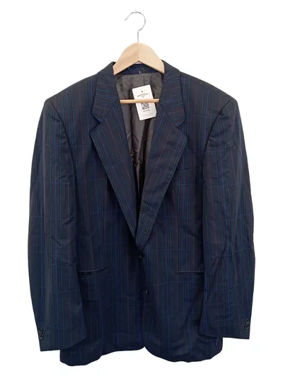 WINDSOR Herren Sakko 52/XL Blau Kariert Elegant Business