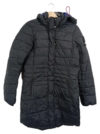 Gaastra Steppmantel Damen Schwarz Gr. M/40 Kapuze Winterjacke