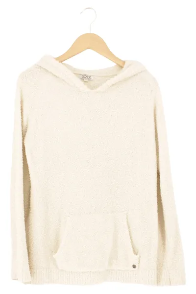 SOCCX Damen Kapuzenpullover Hoodie Gr. 36/S Beige Casual Komfortabel