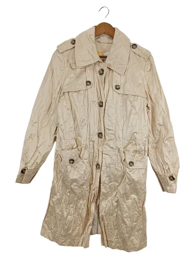 BIBA Trenchcoat Damen Gr. 38/M Beige Klassisch Elegant Übergangsmantel