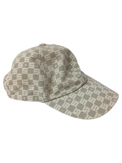 SISLEY Herren Cap Größe 60 Beige Modisch Urban Logo-Print