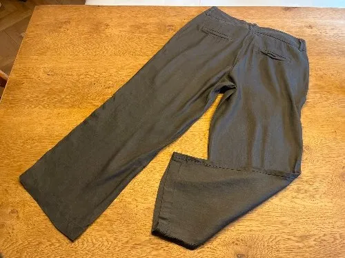 CAMBIO Damen Stoffhose Leinenhose Oliv Gr. 38 M Casual Elegant 3