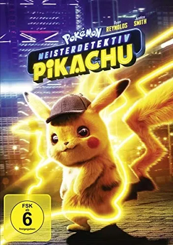 Pokémon Meisterdetektiv Pikachu DVD Familienfilm FSK 6 Ryan Reynolds