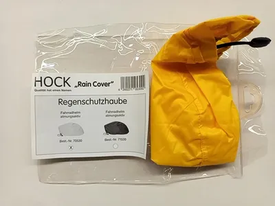 HOCK Rain Cover Regenschutzhaube für Fahrradhelm atmungsaktiv gelb