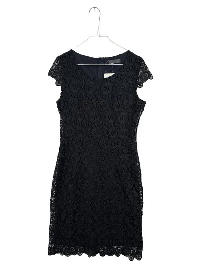 s.Oliver Premium Damen Spitzenkleid Schwarz Gr. M 38 Festlich Elegant