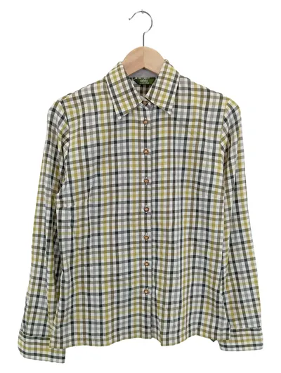 ARIDO Damen Hemdbluse 36/S Mehrfarbig Kariert Klassisch Baumwolle Langarm